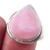 Натуральный розовый опал драгоценный камень ручной работы 925 пробы серебро кольцо размер 8.5 E8y53
