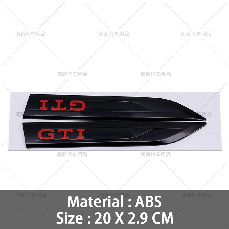2026 Hot For Volkswagen VW 3D ABS  GTI GTD Emblem Badge Car Door Fender Stickers For  Volkswagen VW Golf 4 5 6 7 8 MK3 MK4 MK5 M