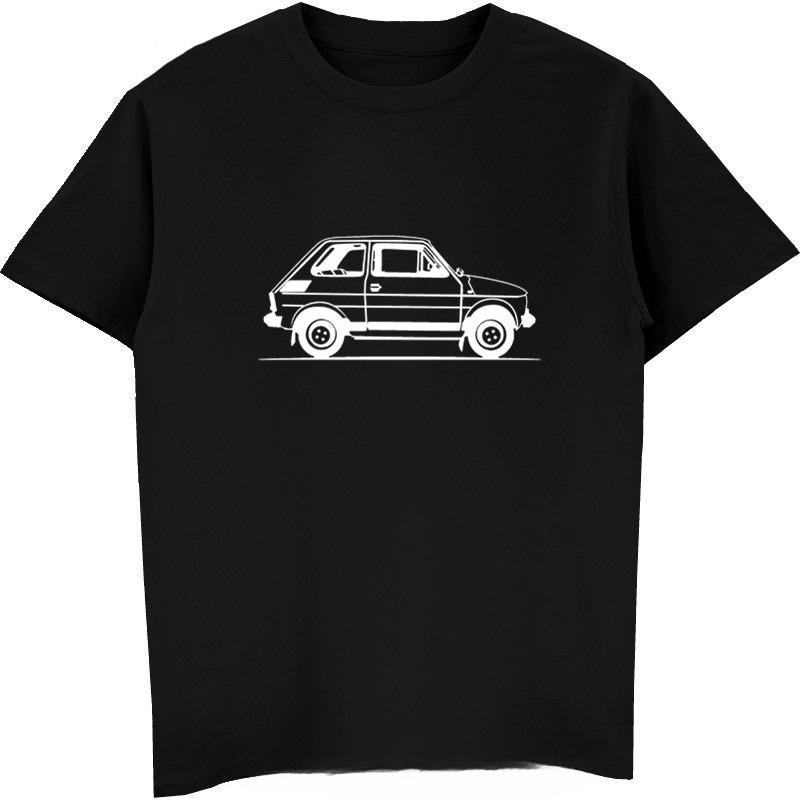 Brand Design Summer New Print Unisex Cotton Fashion Motorholics Unisexs Original Sketch Fiat 126 Car Tshirt Family T Shirts