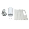 4pcs AC Window Sealing Plates Portable Air Conditioner Exhaust Hose Adjustable Window AC Vent Kit