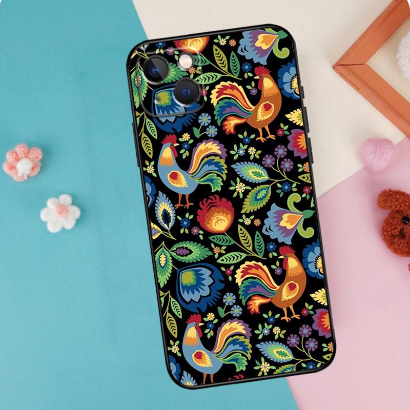 Chicken Hen Rooster Phone Case For iPhone 16 15 14 13 12 11 Pro Max Plus Mini XR 16e Funda Silicone Back Cover
