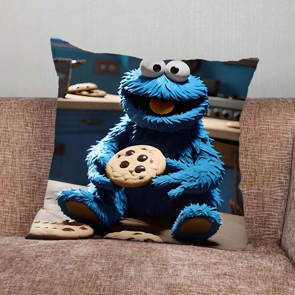 Забавная наволочка C-Cookie-M-Monster для дома, спальни, автомобиля, офиса, декора гостиной, чехол на подушку дивана, подходящий