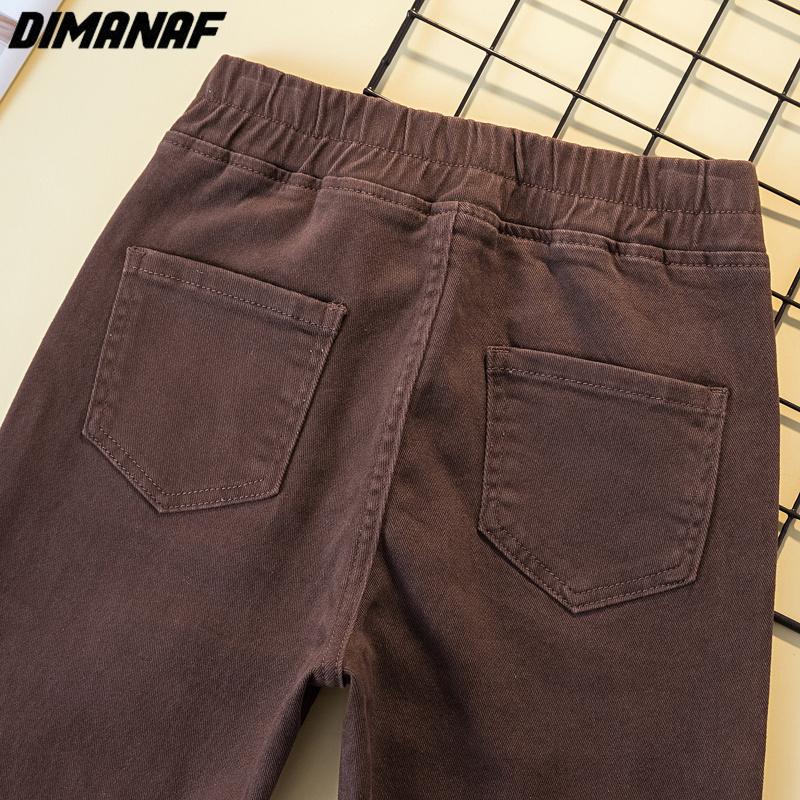 DIMANAF 2023 Большие размеры весенние брюки женские эластичные брюки свободные повседневные расклешенные женские шаровары брюки 4XL