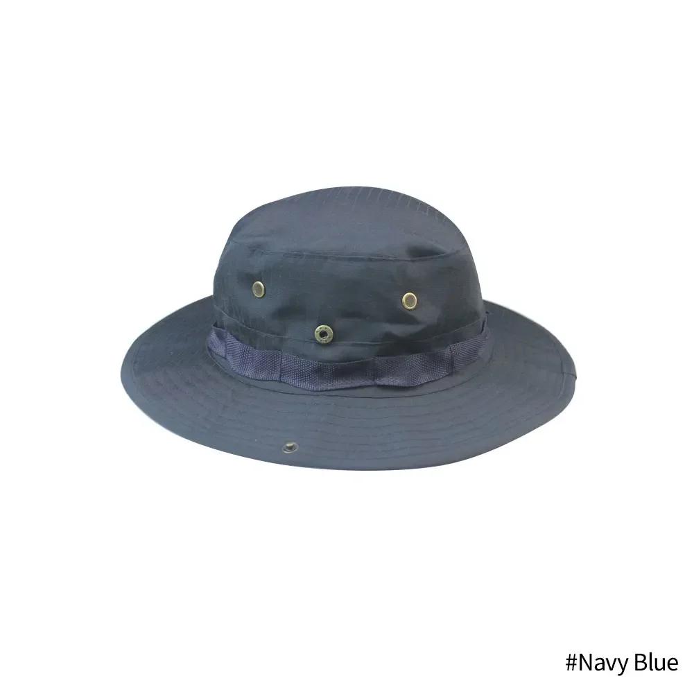 Camouflage Boonie Hat Tactical Bucket Hats Panama Summer Cap Hunting Hiking Outdoor Camo Sun Caps Men