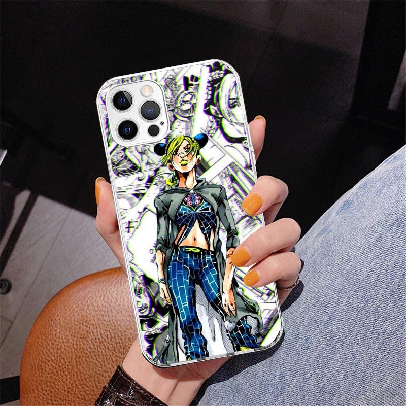 Чехол для телефона JoJo's Bizarre Adventure Джолин Куджо для iPhone 17 Air 16 Pro Max 16E 15 + 14 Plus 11 12 13 Mini 7 8 SE Подарок Печать C