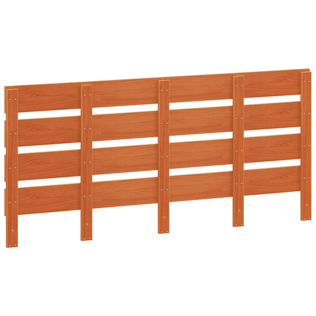 Headboard Wax Brown 180 cm Solid Pine Wood