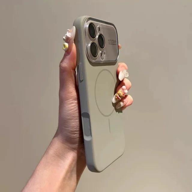 Для iPhone 17 Air Pro Max Роскошный Жидкий Магнитный Силиконовый Чехол-Бампер MagSafe Для iPhone 14 15 16 17 Защитная Крышка для Камеры