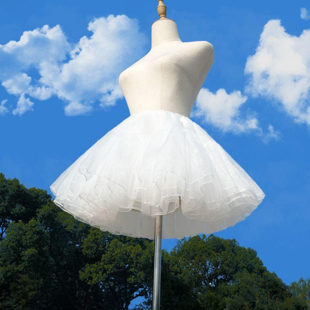 Многослойное короткое платье Юпон Филле Кружевные подъюбники для свадьбы Бальное платье