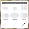Pure White Nordic Bone China Dinnerware Set