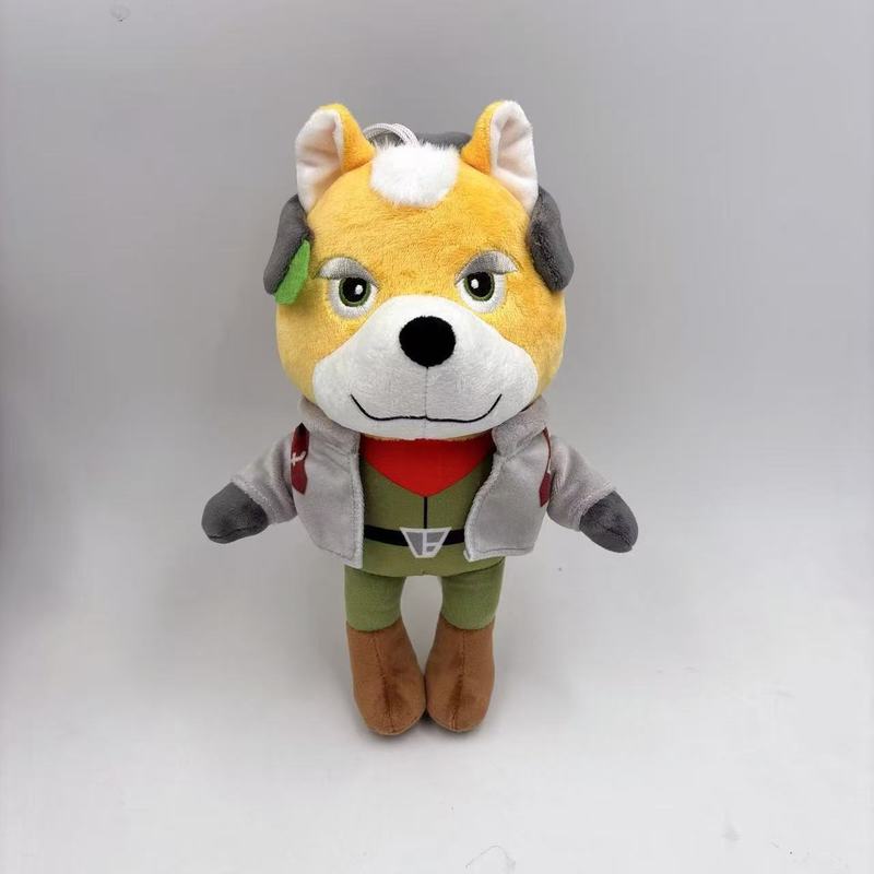 В наличии Поступление Плюшевая игрушка Star Fox Лиса МакКлауд Плюшевый брелок Мягкая мягкая подвеска Вся коллекция Star Брелок для сумки Подарок для геймеров