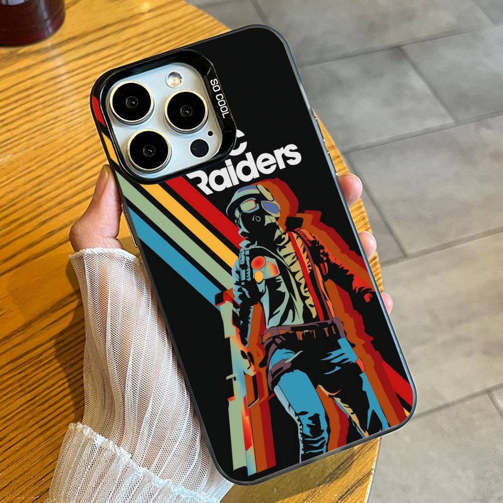 Чехол для телефона Game ARC R-Raiders-s Для iPhone 16 17 15 14 12 13 Pro Max Черный Конфетный Матовый Ударопрочный Чехол
