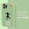 Funny Coque Football Phone Case iPhone 11 12 13 14 Pro Max 7 8 Plus XR XS SE Straight Edge Liquid Silica Gel Shell Cover Fundas