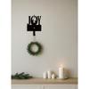 Decorative Metal Wall Hook with Joy Lettering, Entryway Organizer for Keys, Cups, Hats, Umbrellas, Cute Home Decor for Living Room, Bedroom