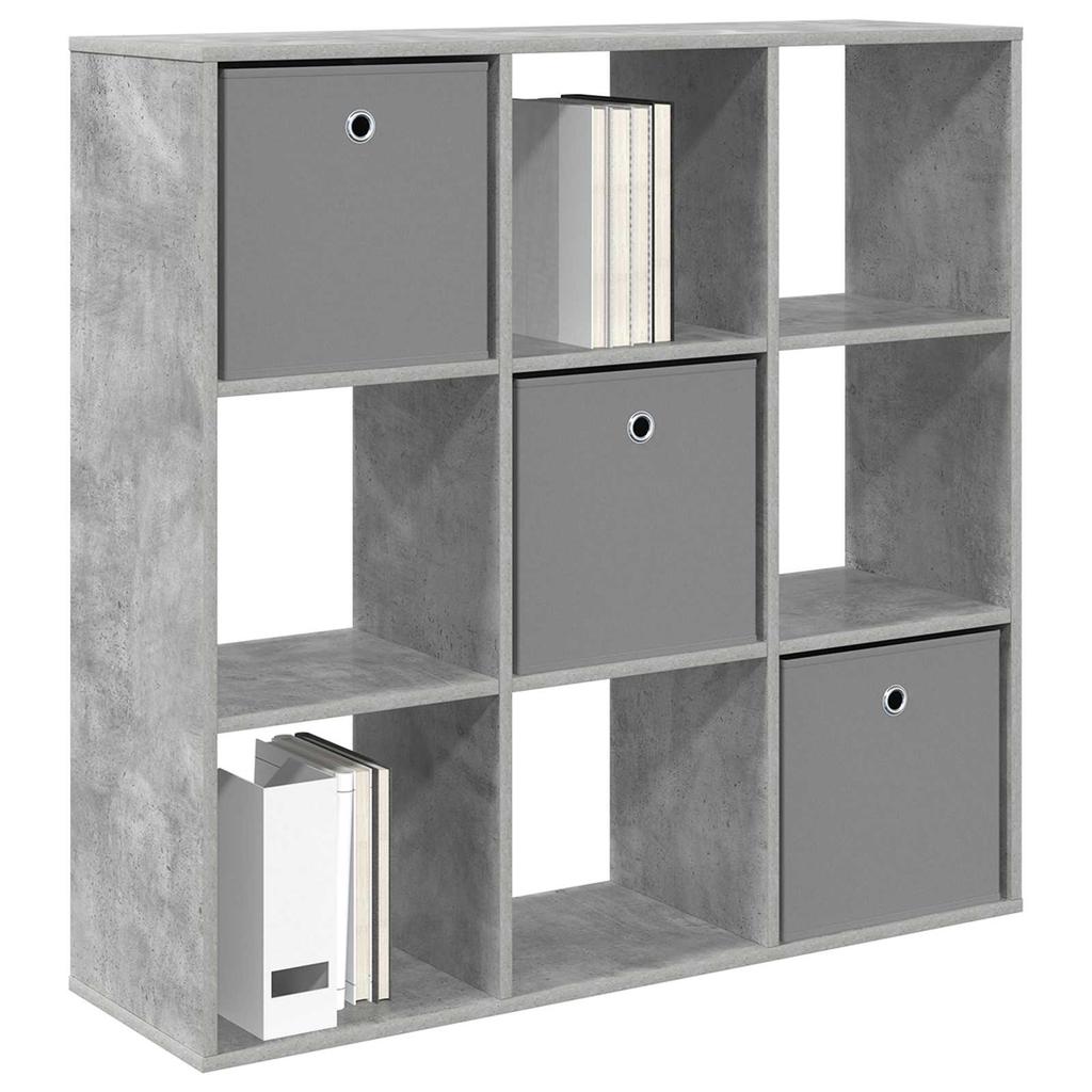 Grey Concrete Sideboard with Drawers 102 x 31 x 99.5 cm