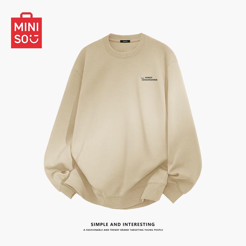 MINISO Мужской пуловер с принтом букв