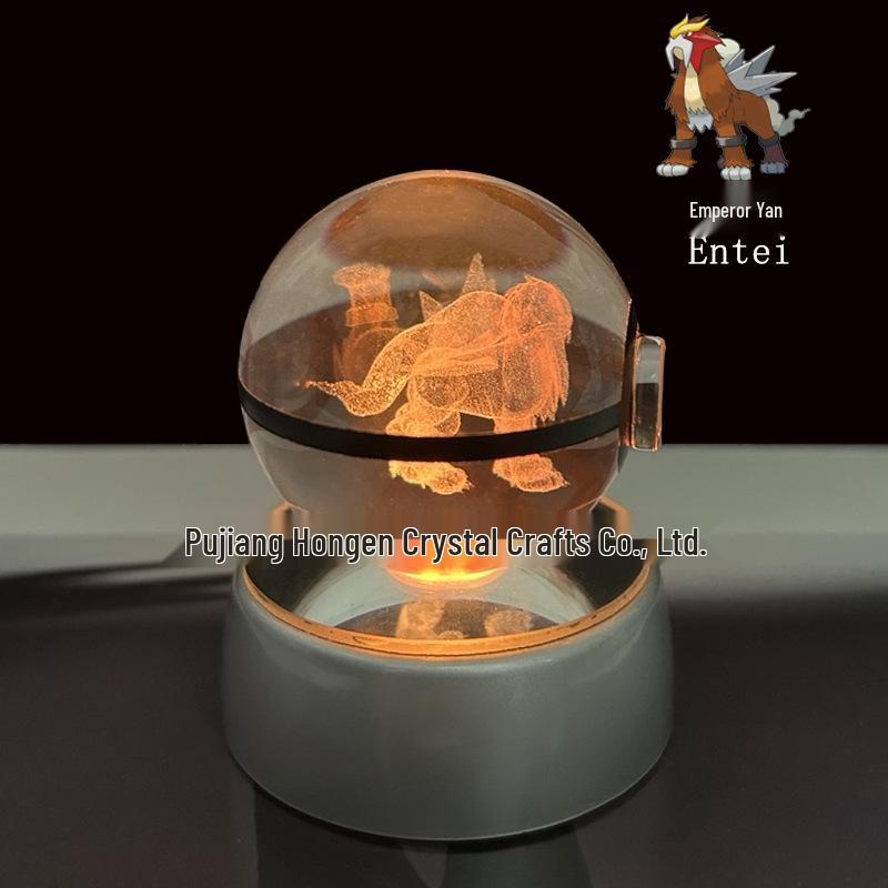 Светящийся кристальный шар Eevee, ночник-украшение