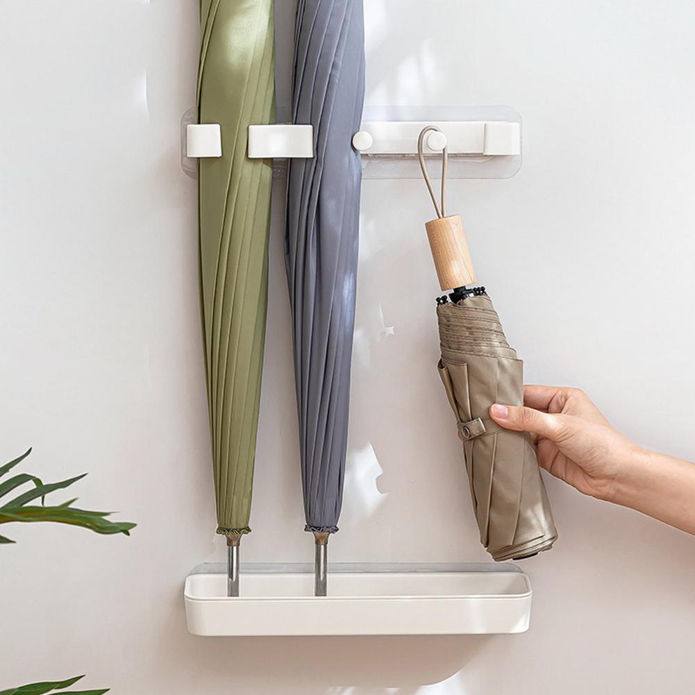 Modern Long Short Umbrella Bucket Suspension Design Umbrella Storage Shelf Entry Hallway Umbrella Rack for Entryway
