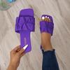 Summer Slippers for Women Fashion Designer Pleated Slippers New Flat Slippers for Women Flip Flops Outdoor Non Slip Beach Slides