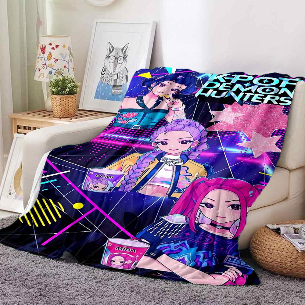 1 шт. Плед K-Pop Охотники на демонов, Плед для дивана, кровати, путешествий, кемпинга, гостиной,