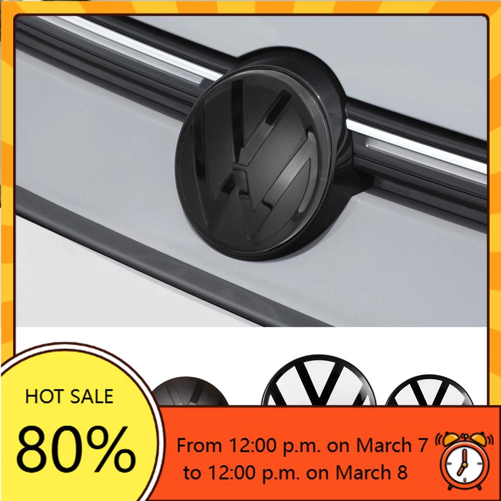 For VW Volkswagen Jetta MK5 Golf 1/2Pcs Car Front Bonnet Grill Rear Trunk Emblem Logo Cover For Volkswagen VW Golf 6 Mk6 Golf 7 DUVWZ1