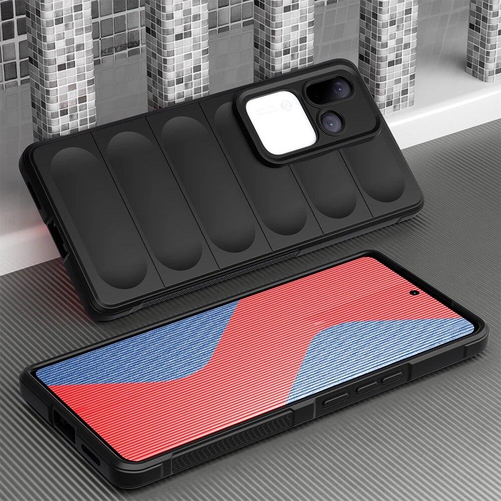 KEYSION Противоударный чехол для VIVO V30 V30 Pro 5G, противоскользящая мягкая силиконовая задняя крышка для телефона VIVO V29 Lite 5G X80Lite Y77 Y78 5G