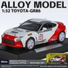 1/32 Toyota GR86 литой спортивный автомобиль модель детский рождественский подарок игрушка звук свет