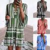 Желаю цифровую печать полосатое платье четыре цвета восемь ярдов большой