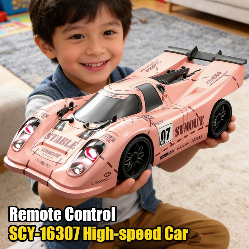 SCY 16307 RC Car Racing High-speed 4WD Carbon Brush Drift Light Competitive Remote Control Sports Cars Model Children Toy Gifts