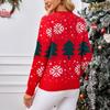 Women's Fashion Santa Claus Pattern Pullover Sweater Loose Lazy Cardigan