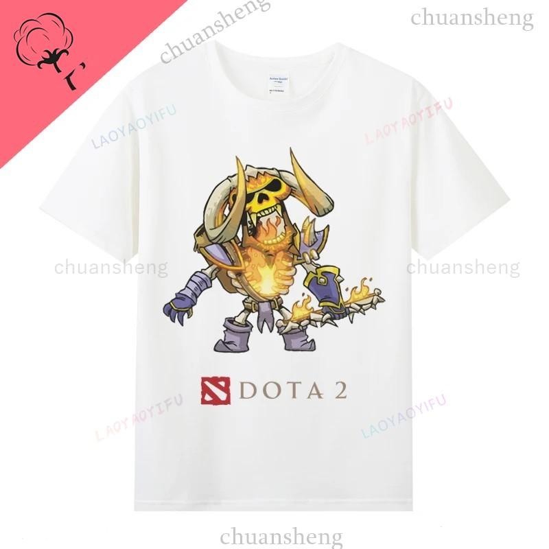 Игровая футболка Dota2 Футболка с принтом героя игры Топ Shadow Fiend Pudge Axe Slardar Sven Wraith King Cent Phoenix Унисекс Одежда