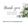 30pcs Leaf Floral Thank You Cards with envelope stickers Invitations Blank inside Greeting Cards postcards Gift Card 9X5.4cm