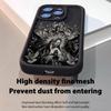 Прочная вера Глаз Шаг Черный чехол для iPhone 14/15/16/17 Pro Max