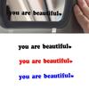 The Text Car Stickers You Are Beautiful Interior Decoration Rear View Mirror Fashion Stickers Creative Sport PVC Vinyl Decals