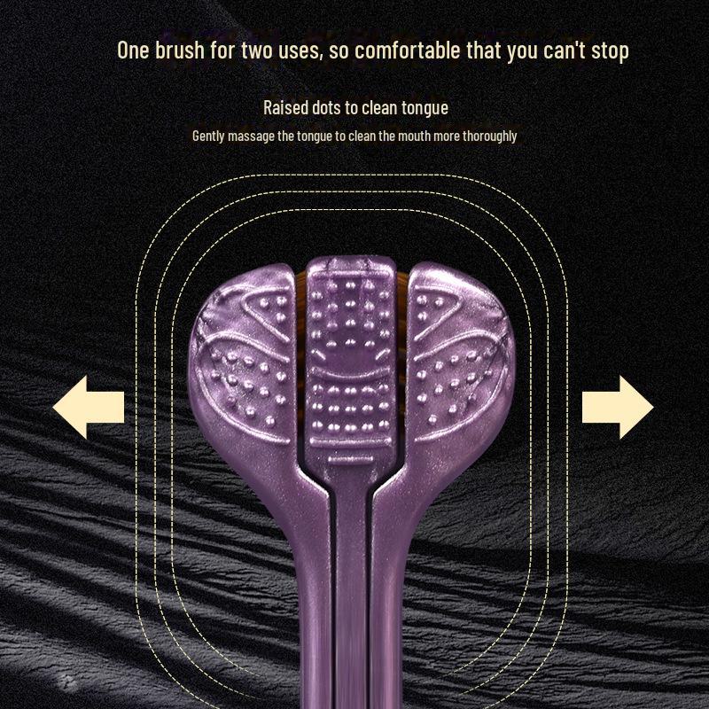 Premium Garnier U-Shaped Soft Bristle Toothbrush for Gum and Tongue Cleaning