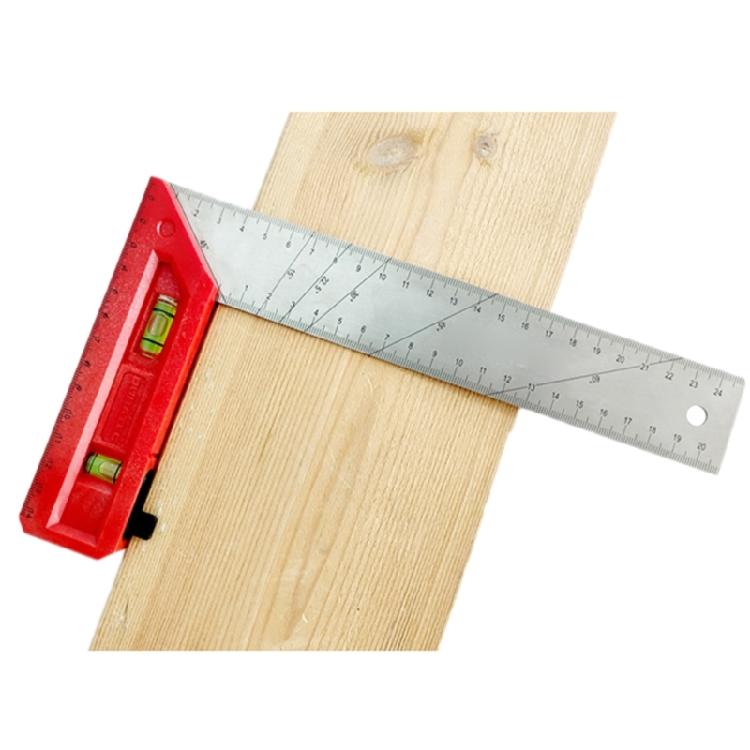 Combination Square Tool Woodworking Angles Ruler MultiProtractors with Bubble