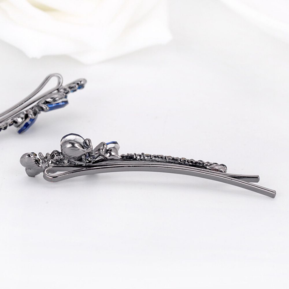 Accessories Women Girls Barrette Hairpin Bling Headwear Edge Clamp Crystal Rhinestone Hair Clip