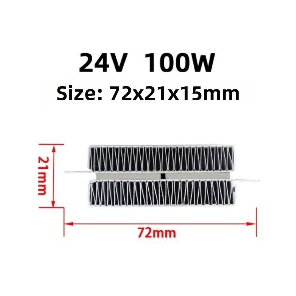 50/100/200 Вт Изоляционно-термостатический 72 * 21 мм Керамический воздушный нагреватель PTC Новый электрический нагреватель