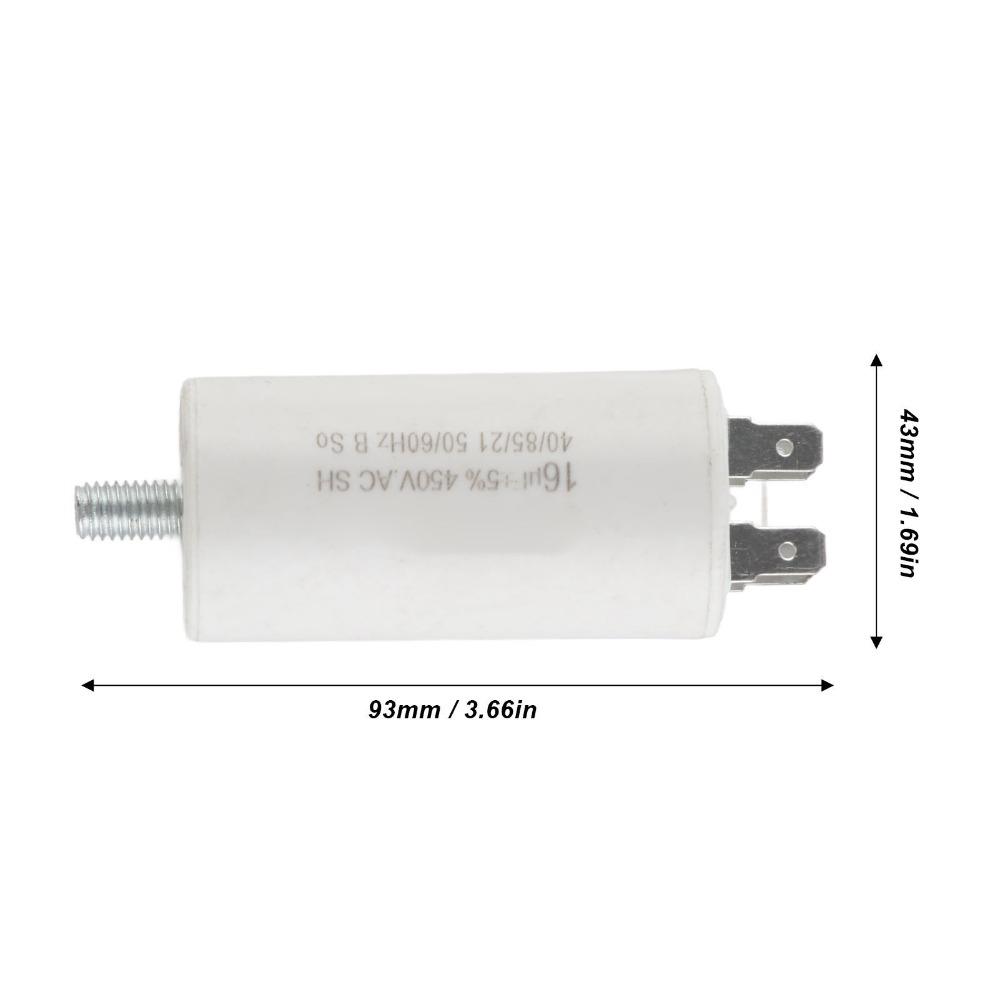 450V AC CBB60 Run Capacitor 16uf AC Motor Capacitor Long Life Motor Capacitor  Home Appliances