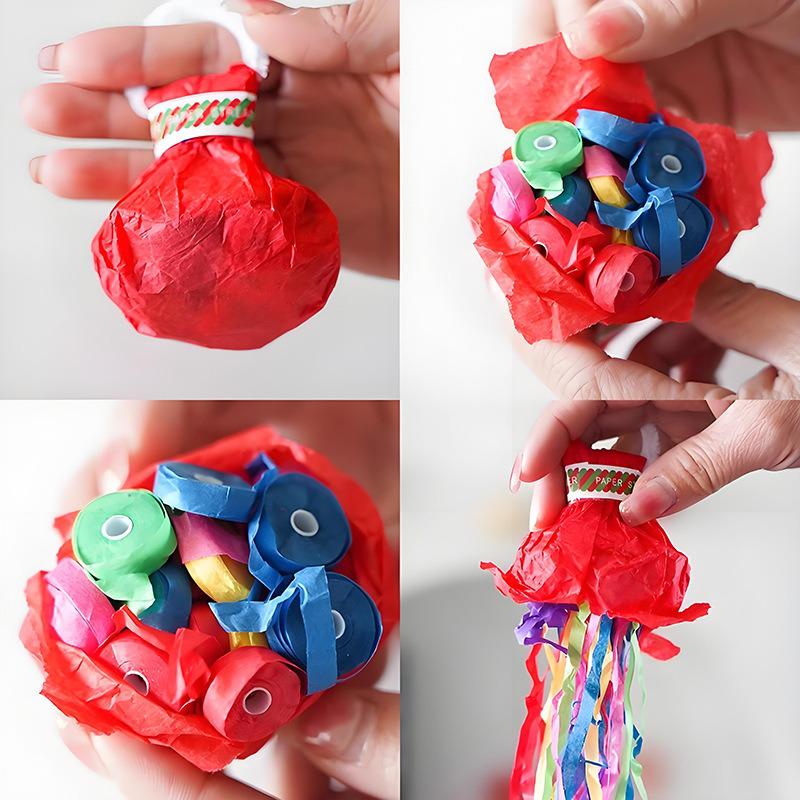 Ручной ленточный конфетти-хлопушка для вечеринки - Свадебный и праздничный реквизит