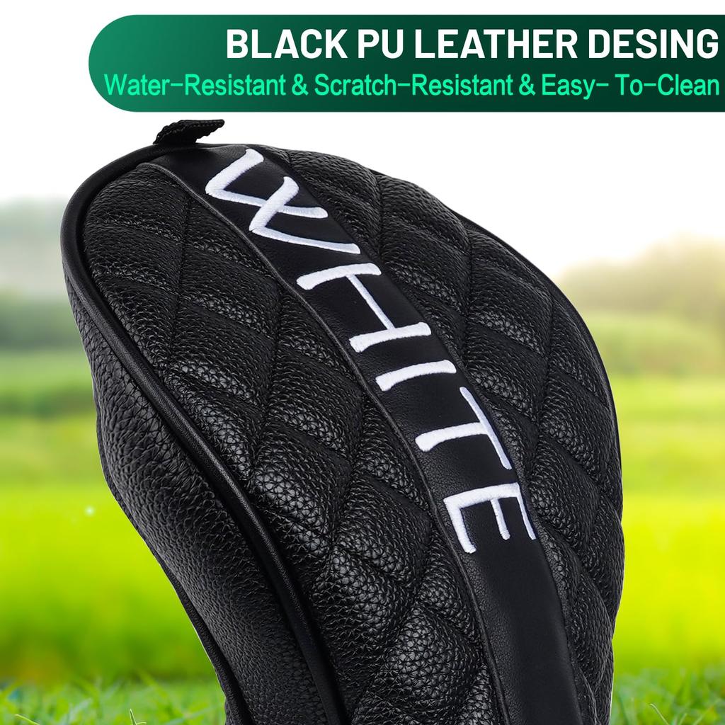 Golf Head Cover Single Item Golf Wood Cover Set Golf Driver Cover Fairway Wood Utility Putter Cover Magnetic Closure Pin Type Putter Cover ODYSSEY