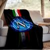 Napoli Football Club Emblem Blanket Outdoor Flannel Blanket for Camping, Hiking, Garden Parties, Picnic Essentials,gift for family and friends