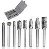 8 шт./набор 6 мм хвостовик двойной насечки напильник прецизионный набор напильников вращающийся режущий металл
