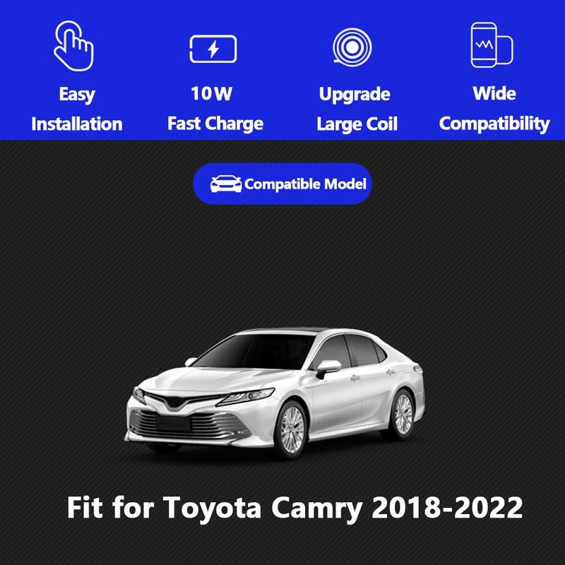 Car Wireless Charger for Toyota Camry 2018 For iPhone Samsung Galaxy Huawei Xiaomi Charging Dock Station