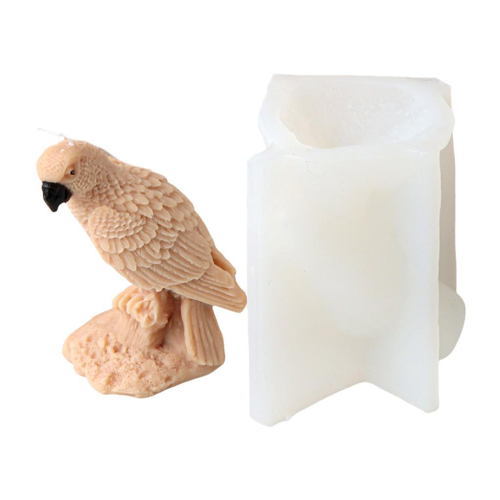 Формы для свечей «Стоящая сова» Силиконовые формы для животных Гипсовые формы Формы для попугаев ручной работы Формы для орнаментов Формы из эпоксидной смолы