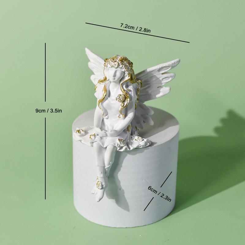 Легкая роскошь, украшение в виде феи цветов, фигурка ангела, эльфа, украшение для гостиной, прихожей, комнаты, спальни
