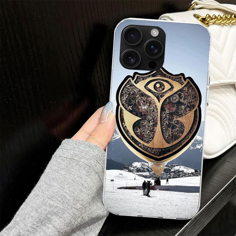 Музыкальный фестиваль Tomorrowlands Чехол для iPhone 17 Air 16 16E 15 14 11 Pro Max Мягкий чехол для телефона 12 13 Mini 7 SE 2020 8 Силиконовый Bla