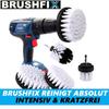 BRUSHFIX Насадка-щетка для аккумуляторной дрели, дрели, кожа, обивка, автомобиль [набор из 4 шт.]