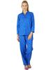 Women Cotton Night Wear Pajama Set Printed Full Sleeve Shirt with