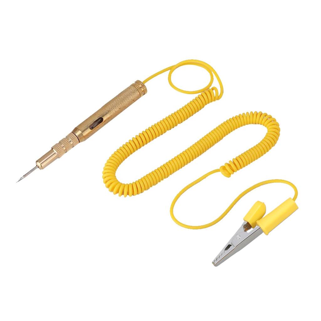 Сверхмощный автомобильный тестер цепи 6-24 В контрольная лампа с зажимом типа «крокодил» тестер напряжения цепи для автомобилей, мотоциклов