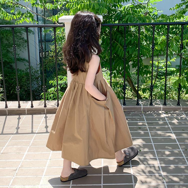 Повседневные платья для девочек Платья для девочек с широким подолом Повседневные детские платья без рукавов для девочек от 2 до 8 лет Платье принцессы